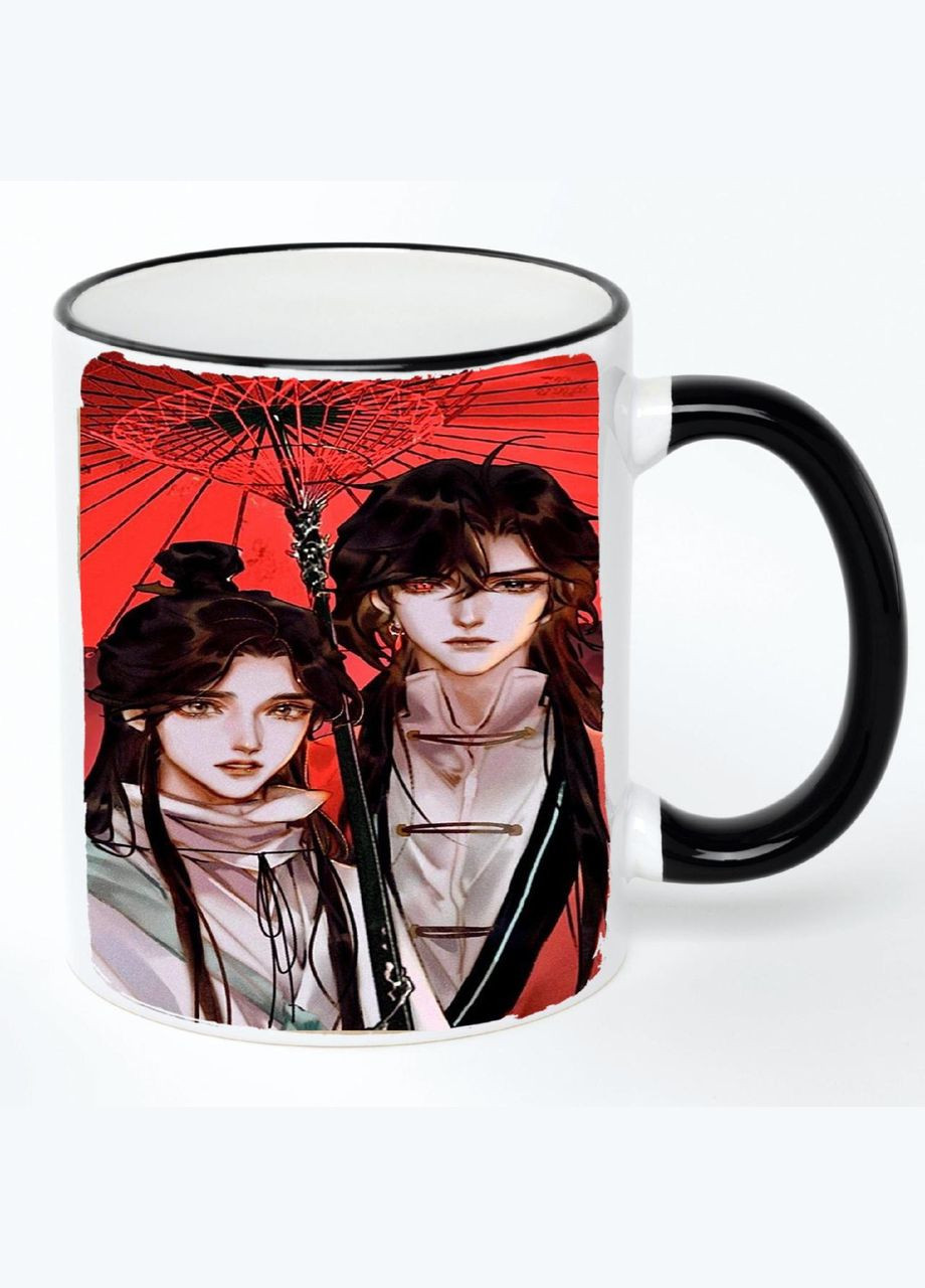 Чашка Благословение небожителей Аниме #003 (кружка, кружка) Белая с черной ручкой 330 мл No Brand (322716666)