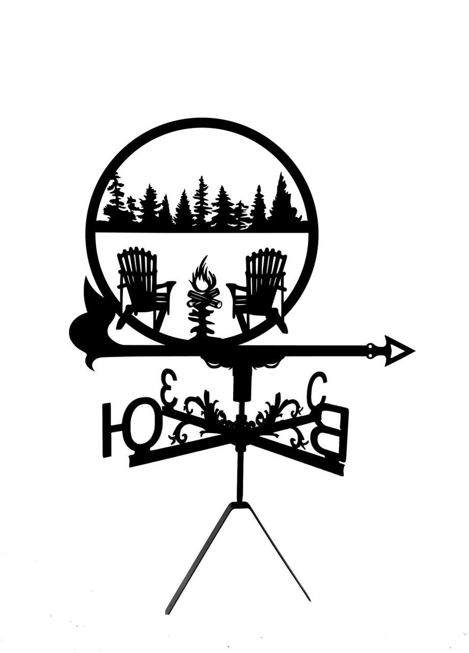 Флюгер на будинку Відпочинок, Туризм, флюгер на дах з металу 3 мм. No Brand (368896611)