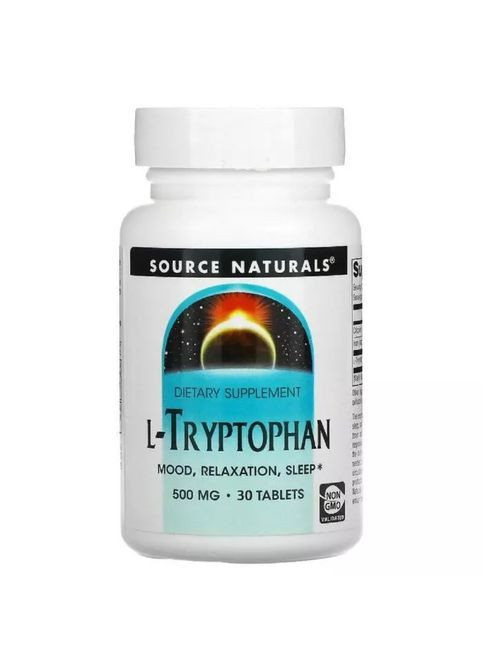 Аминокислота L-Tryptophan 500 mg, 30 таблеток Source Naturals (322208314)