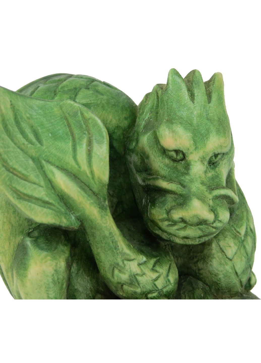 Статуетка ручної роботи Зелений Дерев'яний Дракон символ 2024 року No Brand (361157129)