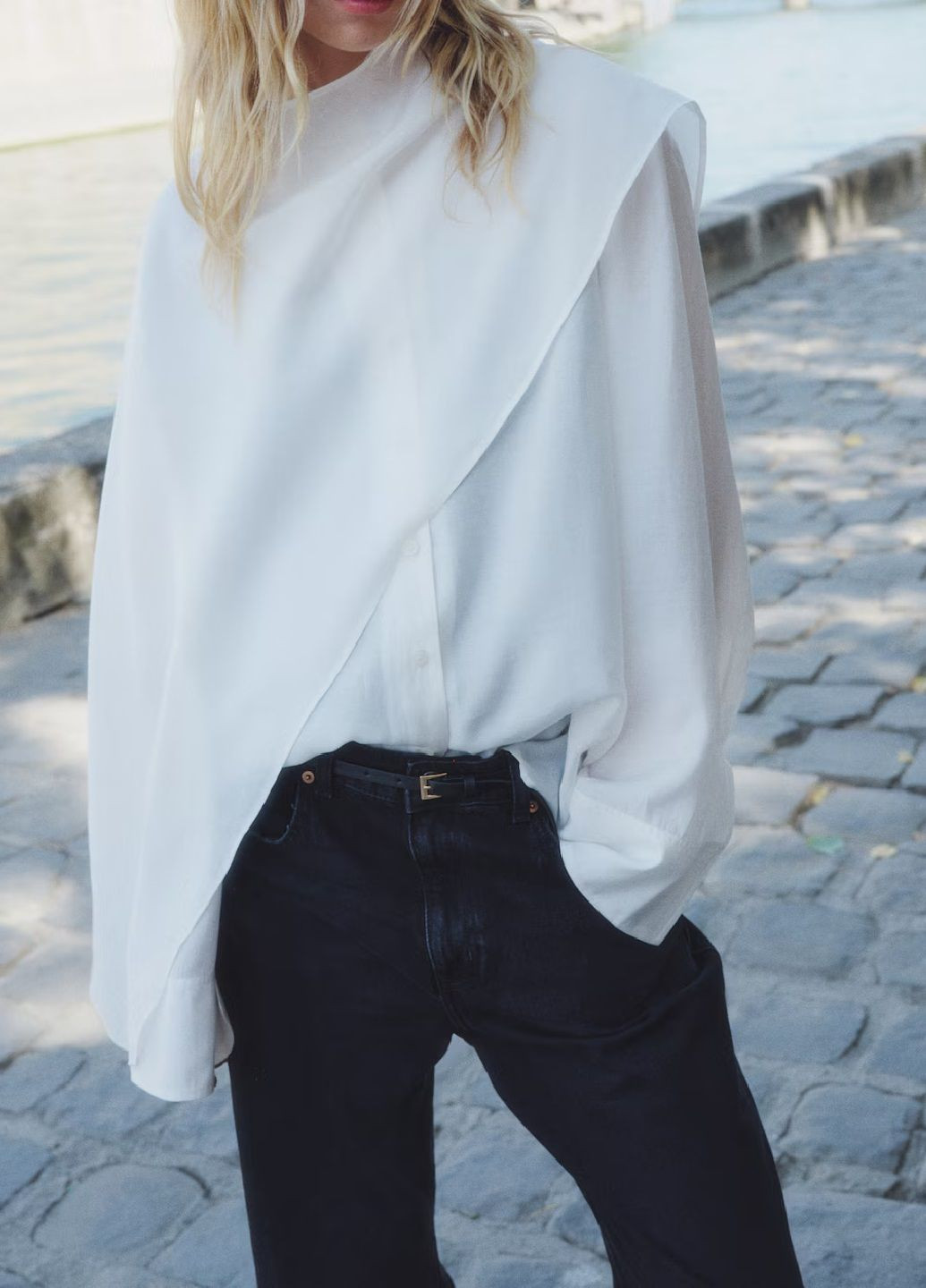 Белая блузка H&M