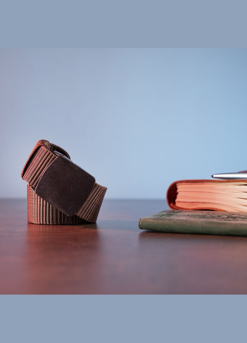 Тканевый мужской ремень 20229 Коричневый Vintage (302972150)