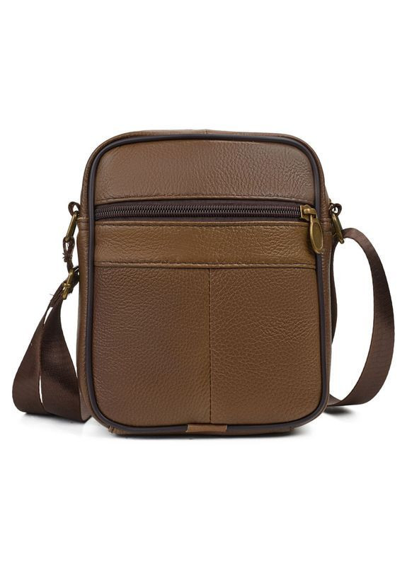 Барсетка чоловіча з натуральної шкіри маленька Qvant 028р - Руда Tiding Барсетка (366889858)