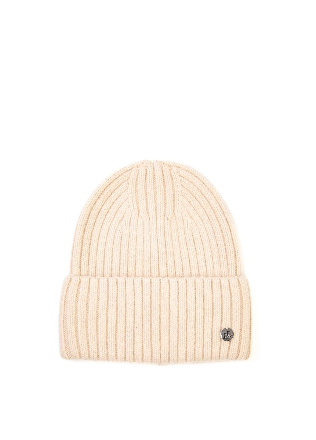 Шапка біні жіноча віскоза з ангорою молочна КАМАРІ LuckyLOOK 873-452 (350197197)