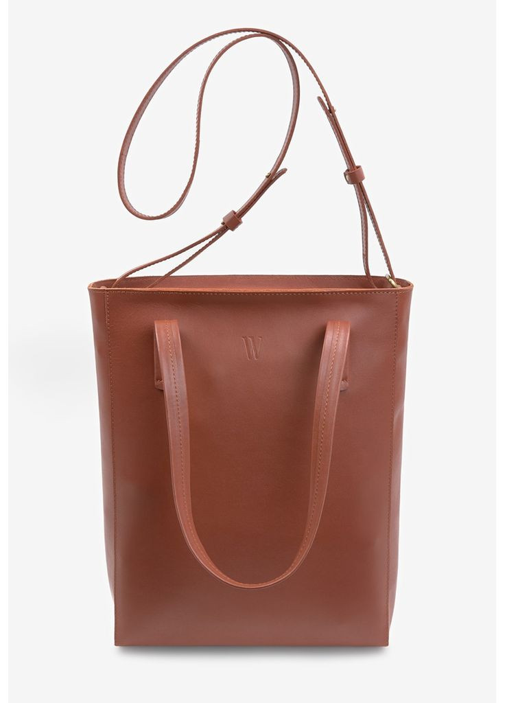 Шкіряний шоппер Nancy світло-коричневий The Wings (348358693)