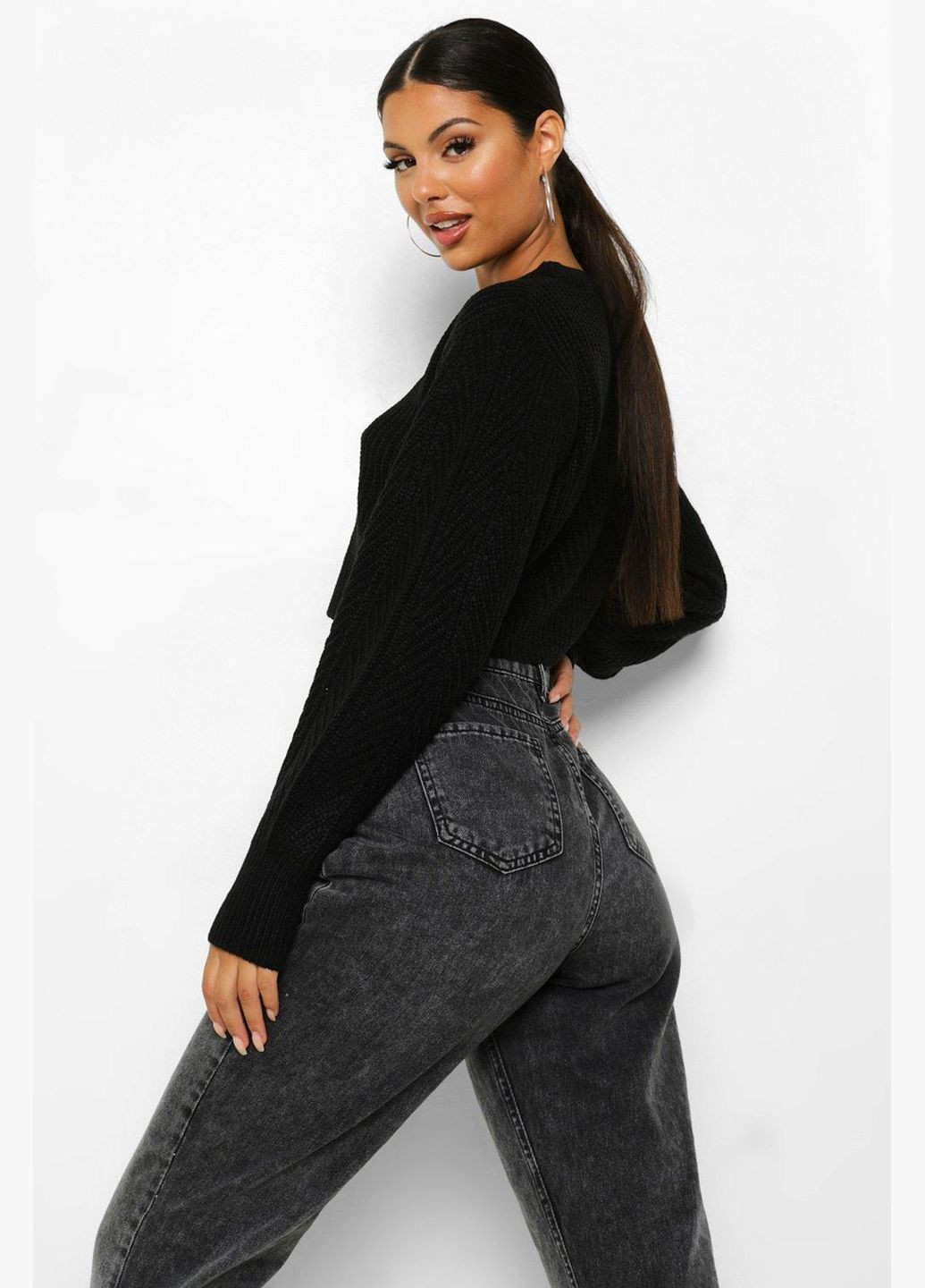 Чорний демісезонний джемпер Nasty Gal