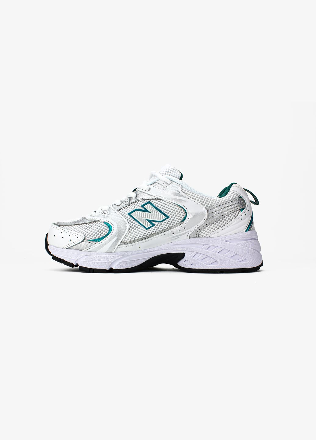 Кросівки жіночі New Balance 530 White Silver Green | Нью Беланс 530 білі No Brand білі демісезони (338433418)