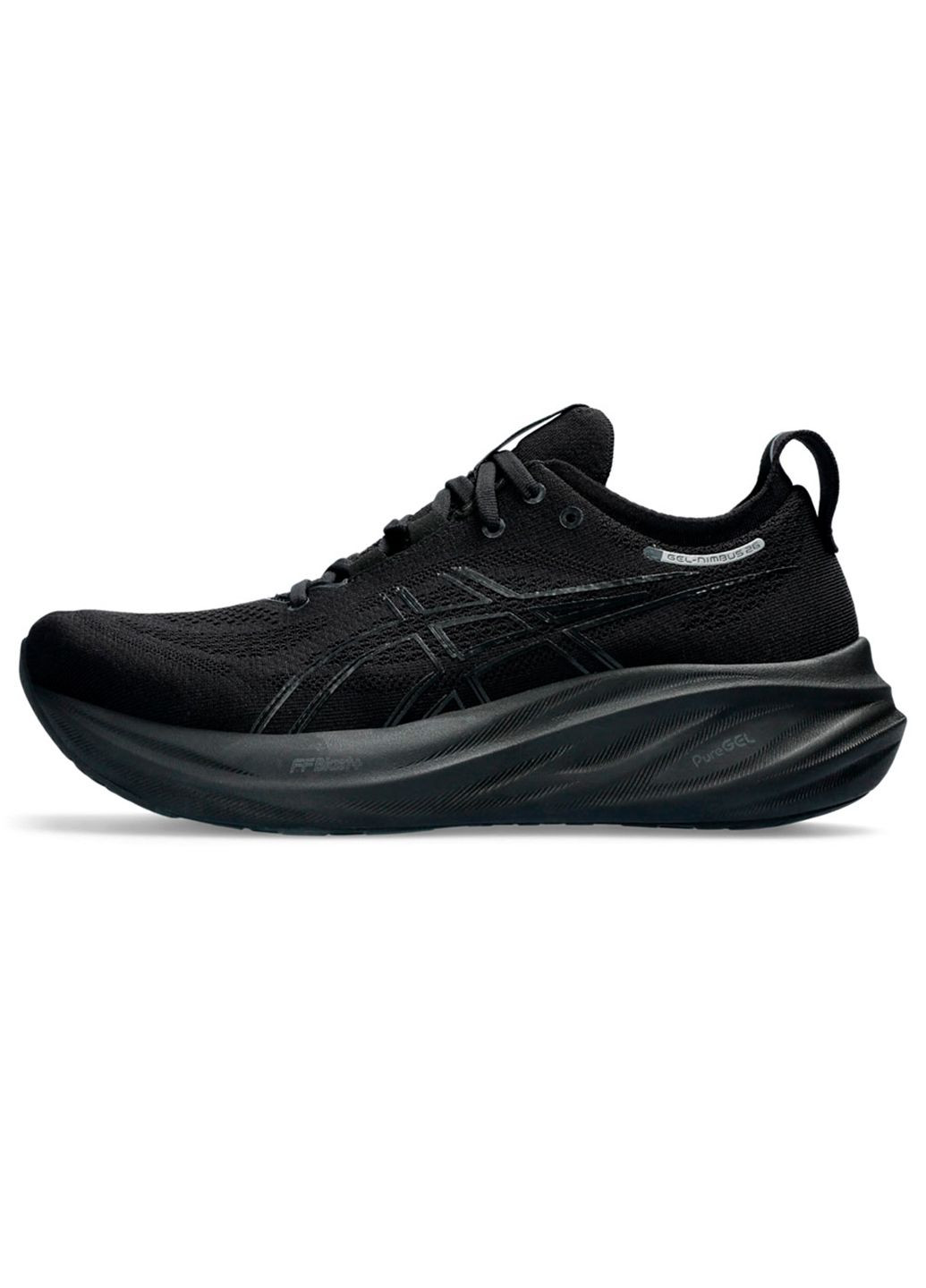 Черные летние мужские кроссовки Asics GEL-Nimbus 26