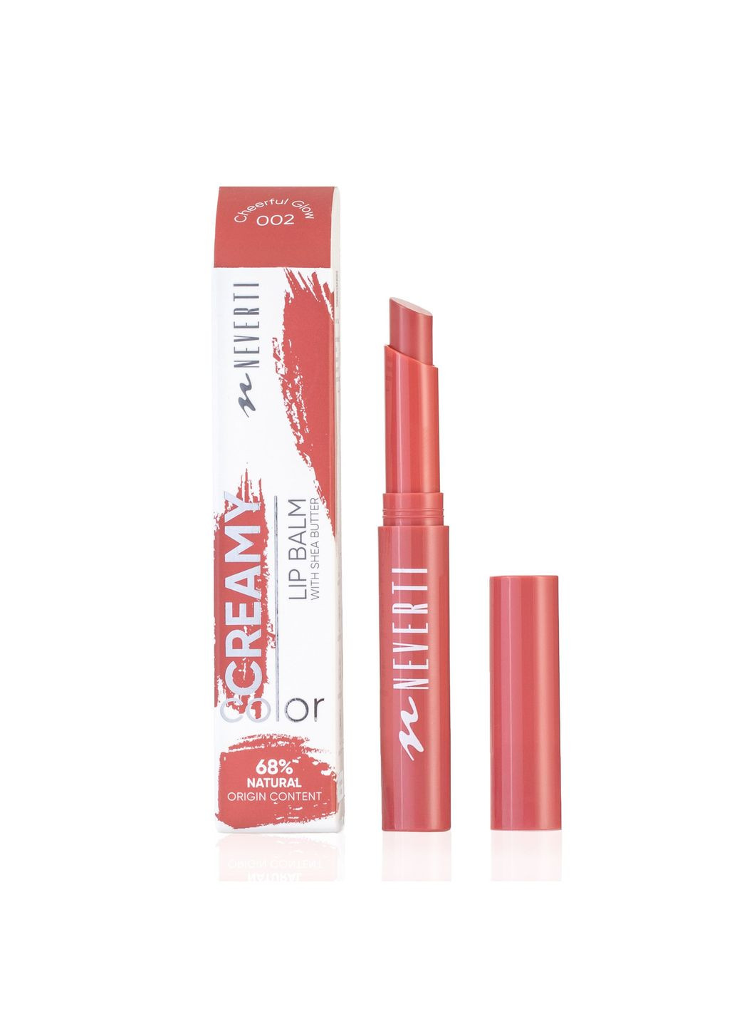 Кремовий блиск для губ від 002 Cheerful Glow Neverti (337353812)