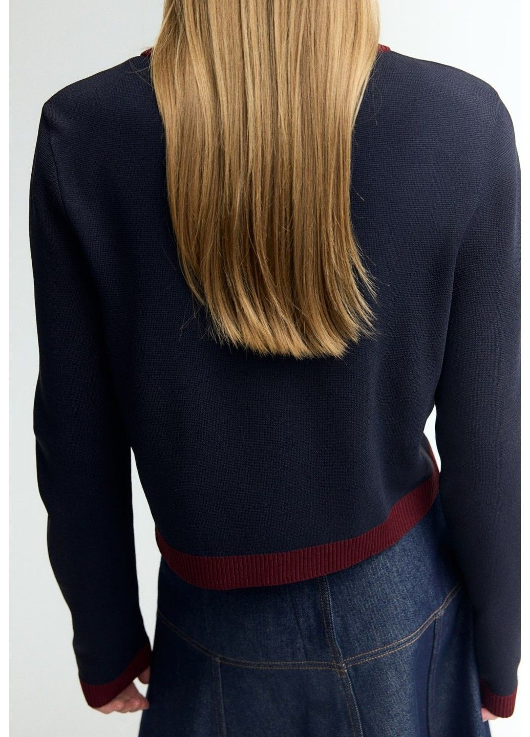 Темно-синий демисезонный кардиган H&M