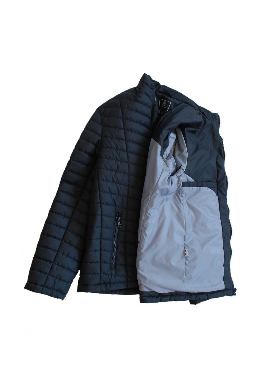 Черная демисезонная куртка k-07 black Borenia