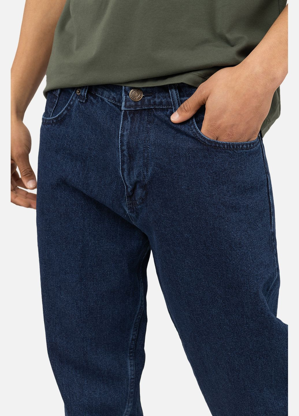 Синие демисезонные мужские джинсы цвет синий цб-00245483 BIG GASTINO