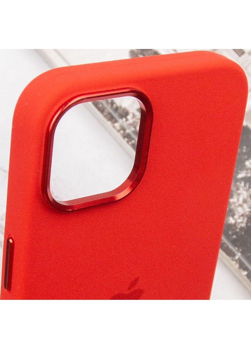 Чехол Silicone Case Metal Buttons (AA) для Apple iPhone 12 Pro / 12 (6.1") Epik (293153054)
