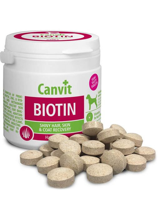 Витаминно-минеральный комплекс Biotin для собак таблетки 100 шт (can50713) Canvit (307794858)
