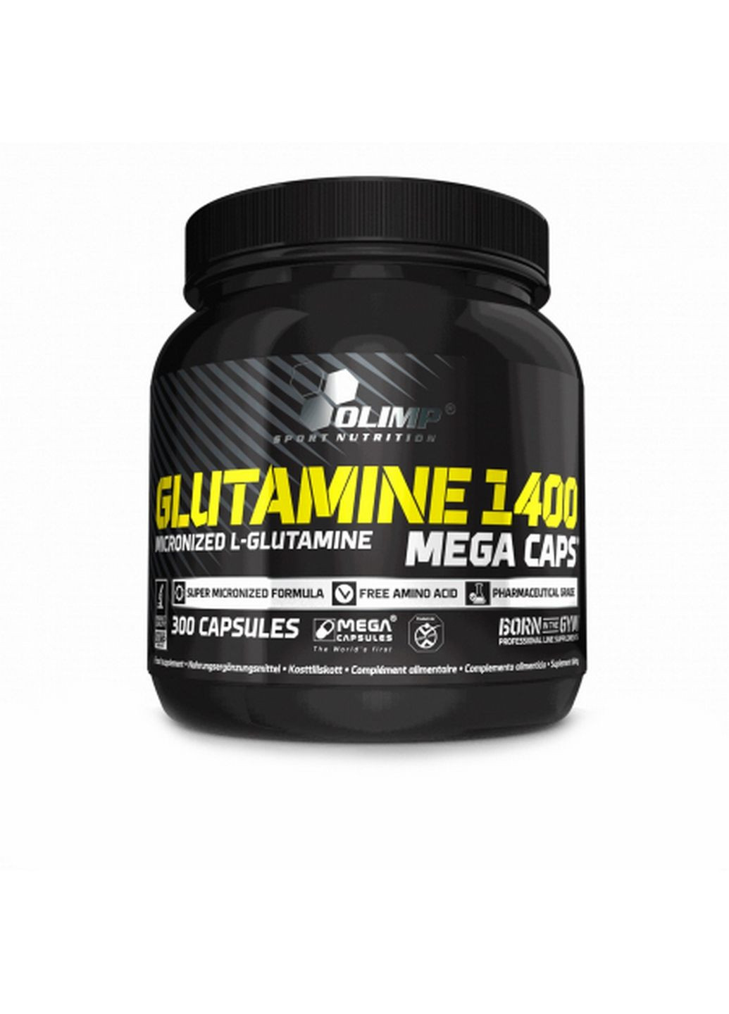 Амінокислота Glutamine 1400 Mega Caps, 300 капсул Olimp (293342900)
