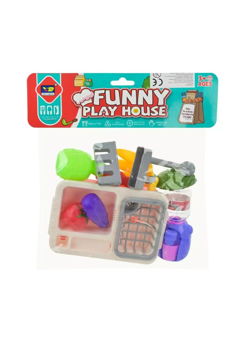 Игровой набор кухня мойка кулер продукты и аксессуары 345-9C No Brand (362435194)