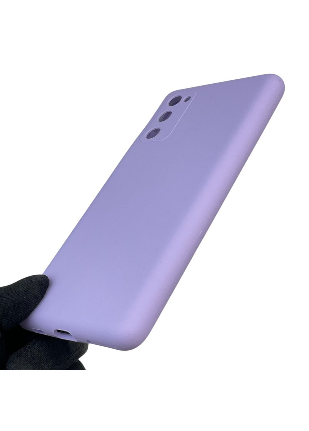 Чехол для Galaxy S20 FE (SM-G780G) силиконовый с микрофиброй нескользящий на самсунг с20 фе сиреневый Samsung (366389180)