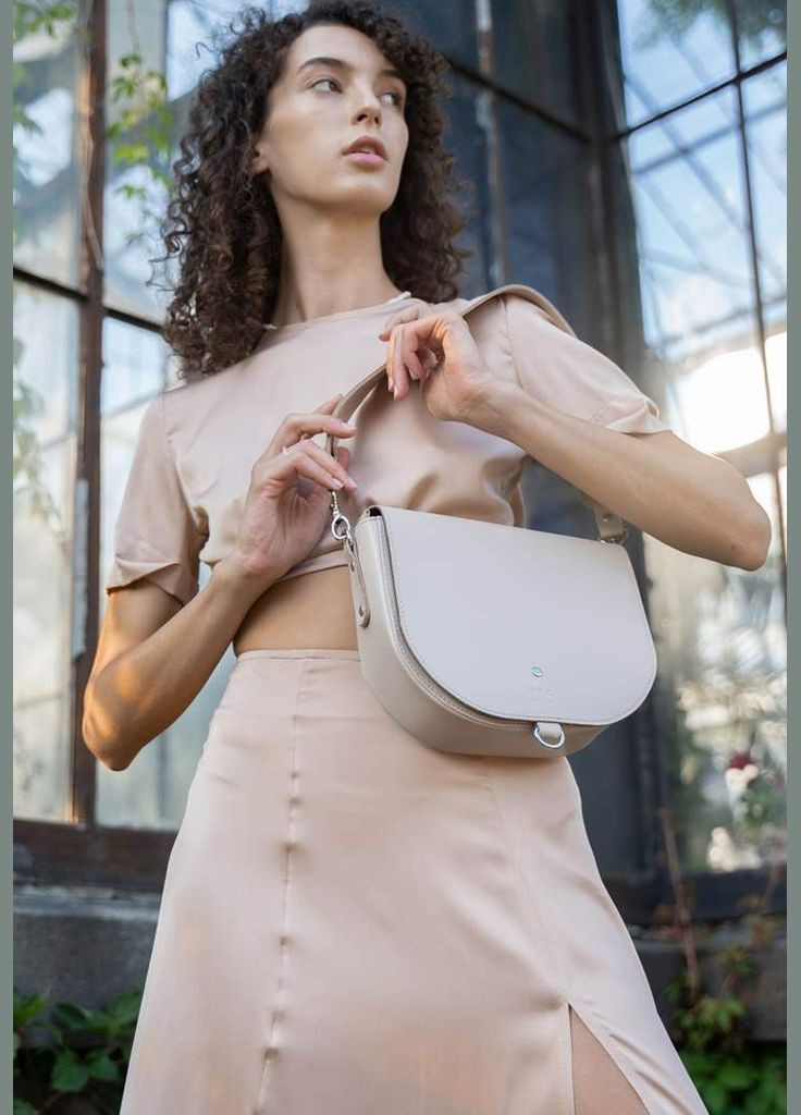 Женская кожаная сумка Ruby L светло-бежевая (A-027446) The Wings (327092119)