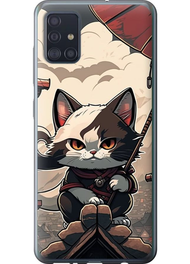 Силиконовый чехол 'Япония - кот на крыше' для Endorphone Samsung Galaxy A51 2020 A515F (278238416)