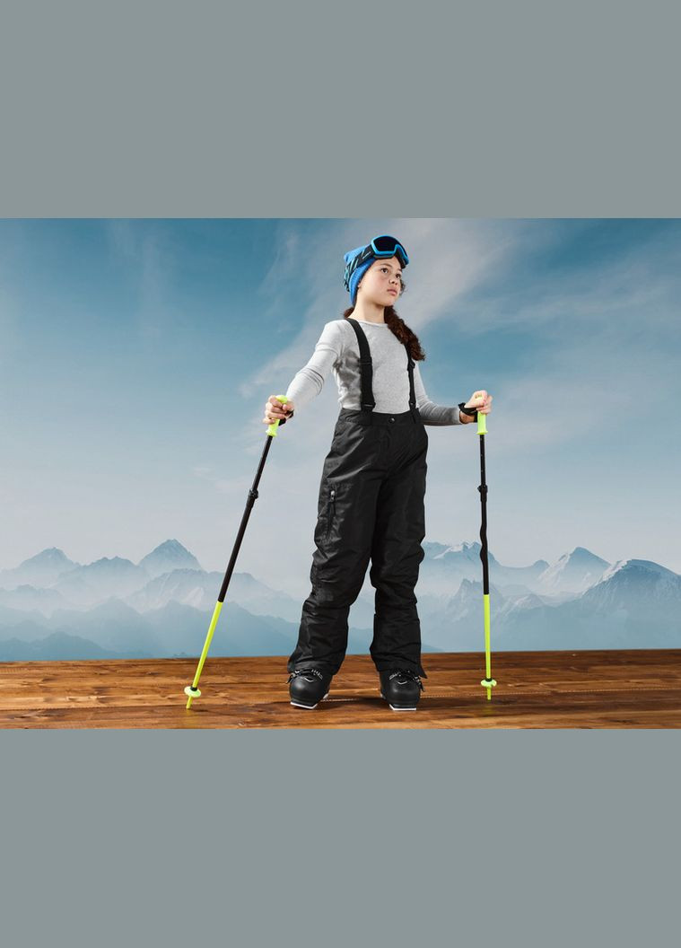 Комбінований зимній гірськолижний костюм мембранний куртка і напівкомбінезон для дівчинки thermolite® ecomade 427321-457497 різнобарвний Crivit