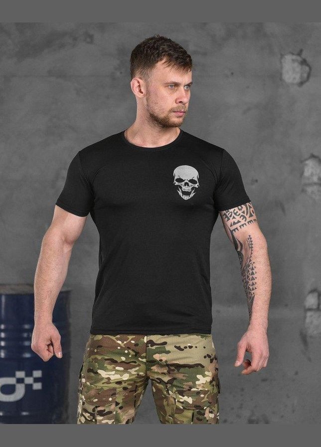 Тактична потовідвідна футболка Odin black skull L No Brand (293516981)