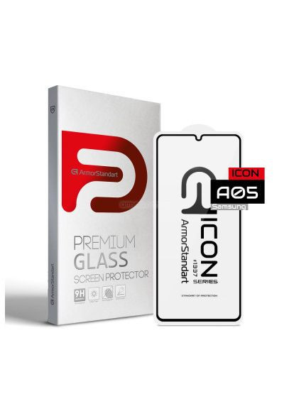 Скло захисне (ARM73267) ArmorStandart Icon Samsung A05 (A055) Black (366519729)