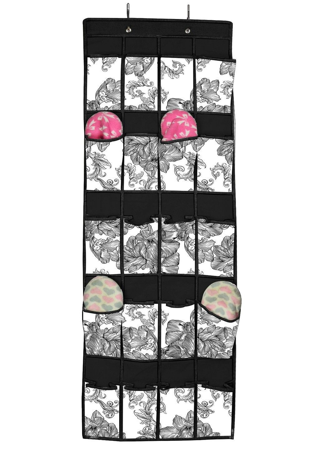 Органайзер NP-132 ткань. 20ком. подвес. Anthracite Flowers 44x135 см (NP-132 ткань. 20ком. подвес. Anthracite Flowers) IDEA HOME (365278319)