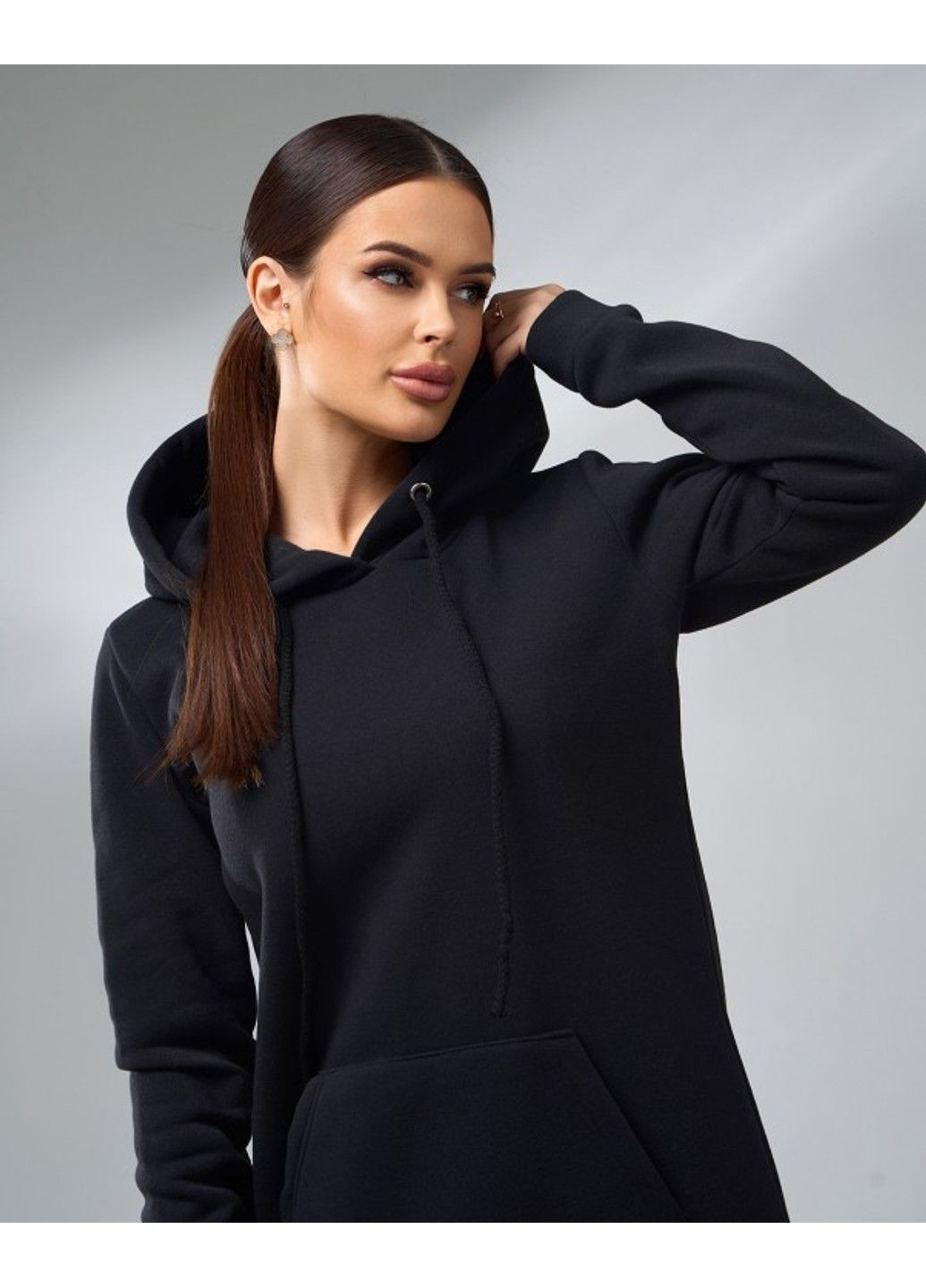 Черное повседневный платья 11104 черный ISSA PLUS