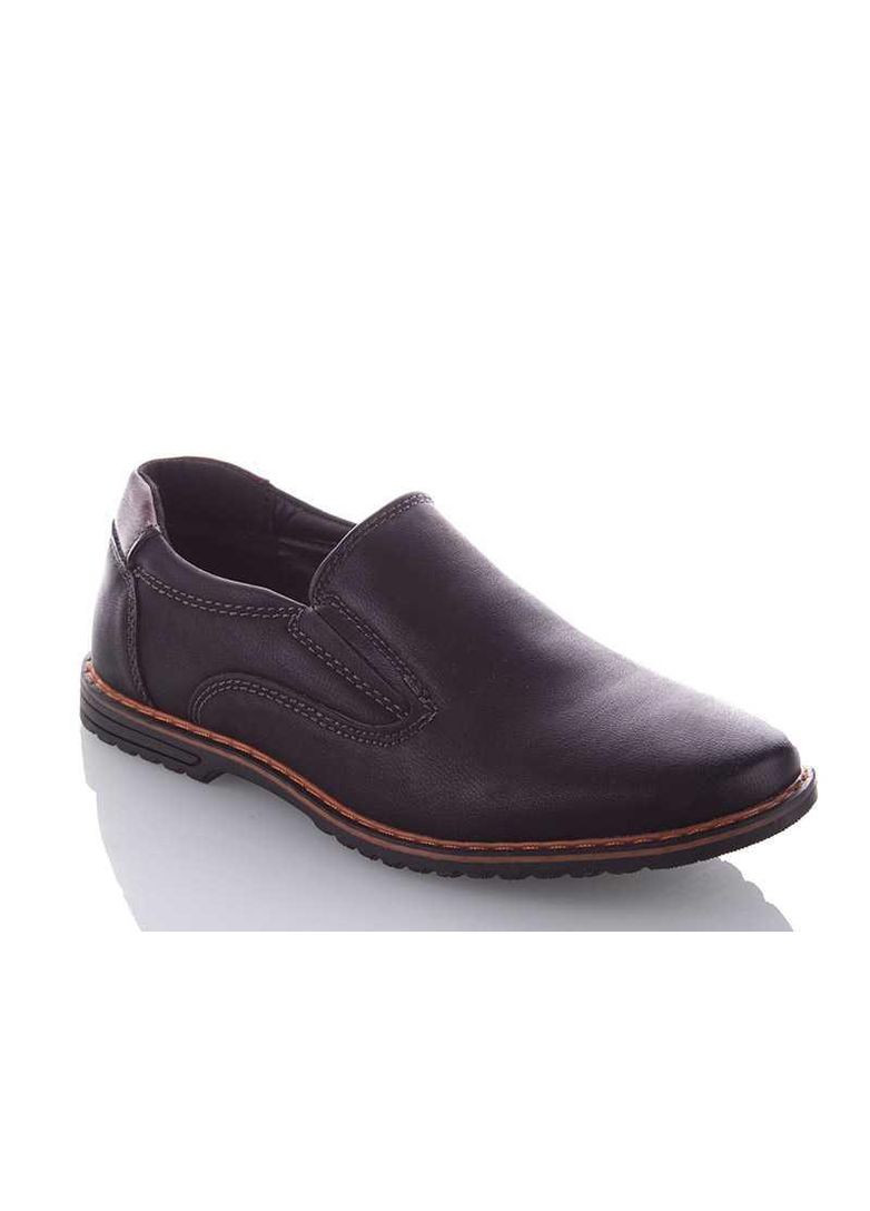 Черные школьные туфли для мальчика бренда (р. 33-38) без шнурков Kellaifeng