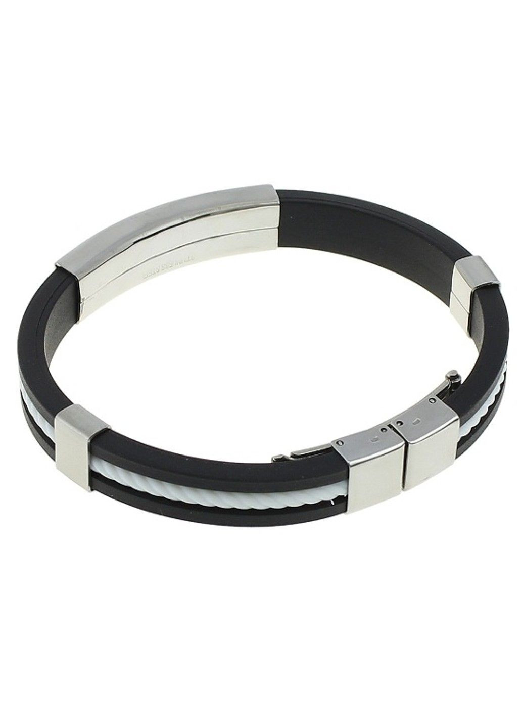 Браслет под гравировку из медицинской стали на силиконовом ремешке 20см BSS-002 No Brand (299486506)