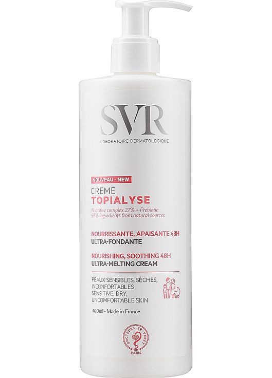 Крем для обличчя і тіла Topialyse Creme Soin Nourrissant Anti-Dessechement 400ml (607547-19625) SVR (368659546)