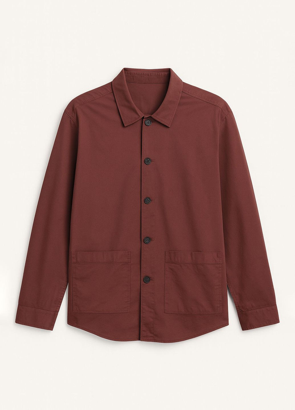 Бордова демісезонна куртка-сорочка relaxed fit C&A