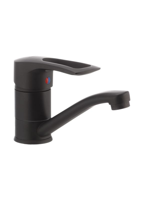 Змішувач для умивальника HANSBERG 004 (вилив 15 см) чорний (HB0185) Haiba (315152593)