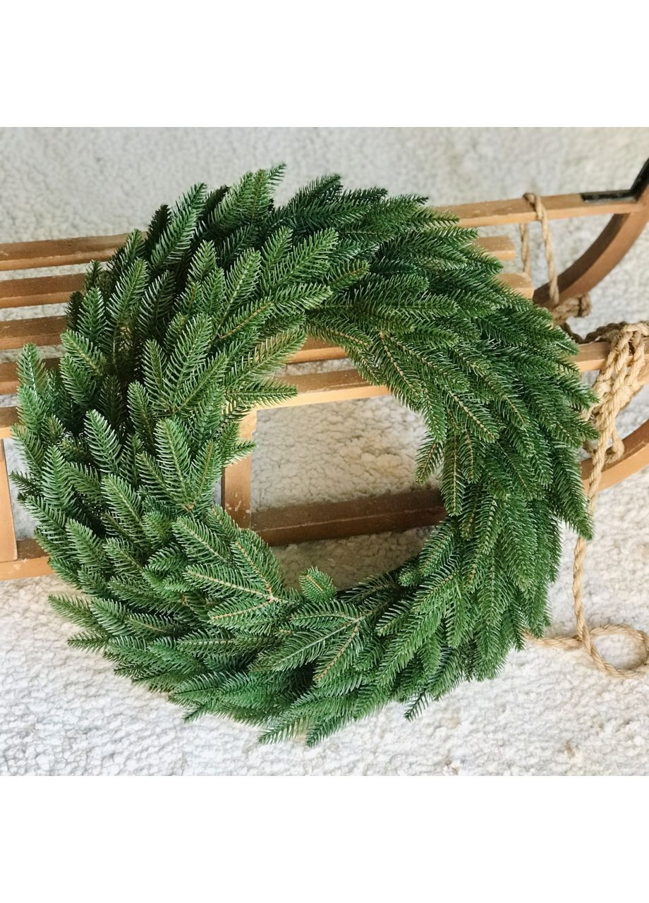 Венок хвойный рождественский SGH Classic литой d-60 см зеленый HVOYA (366963648)