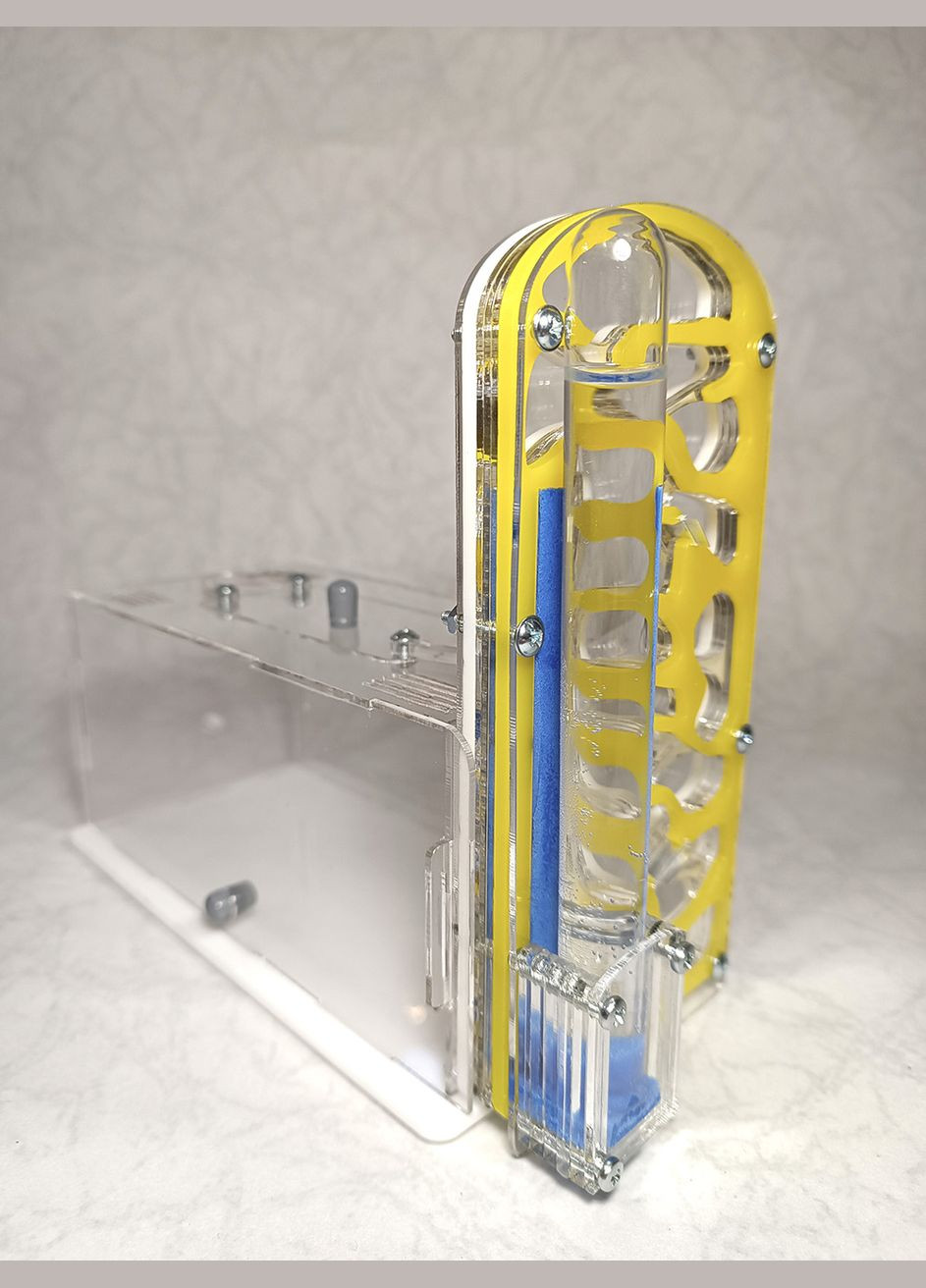 Муравьиная ферма (формикарий) вертикальная (желтая)+ муравьи-жнецы. Полный комплект No Brand AntTown (314798851)