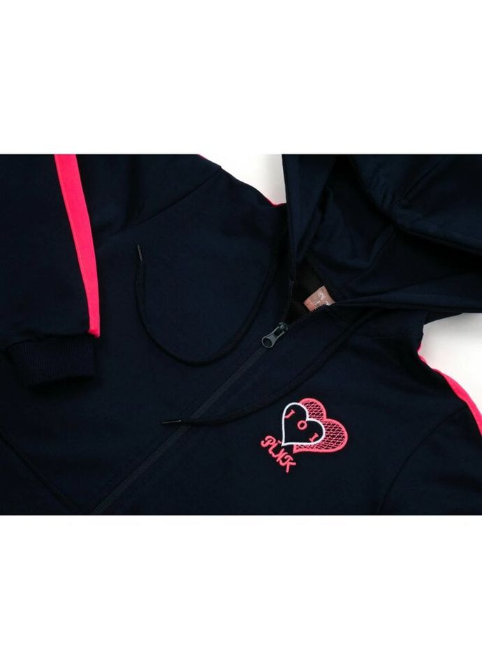 Спортивний костюм із серцем (S-703-134G-blue) Joi (300856855)