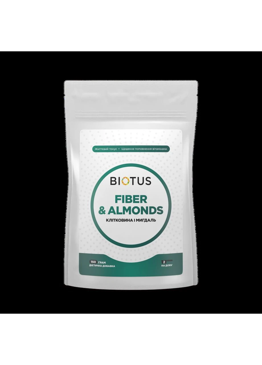 Клетчатка и миндаль, Fiber & Almonds, 150 г Biotus (394027410)