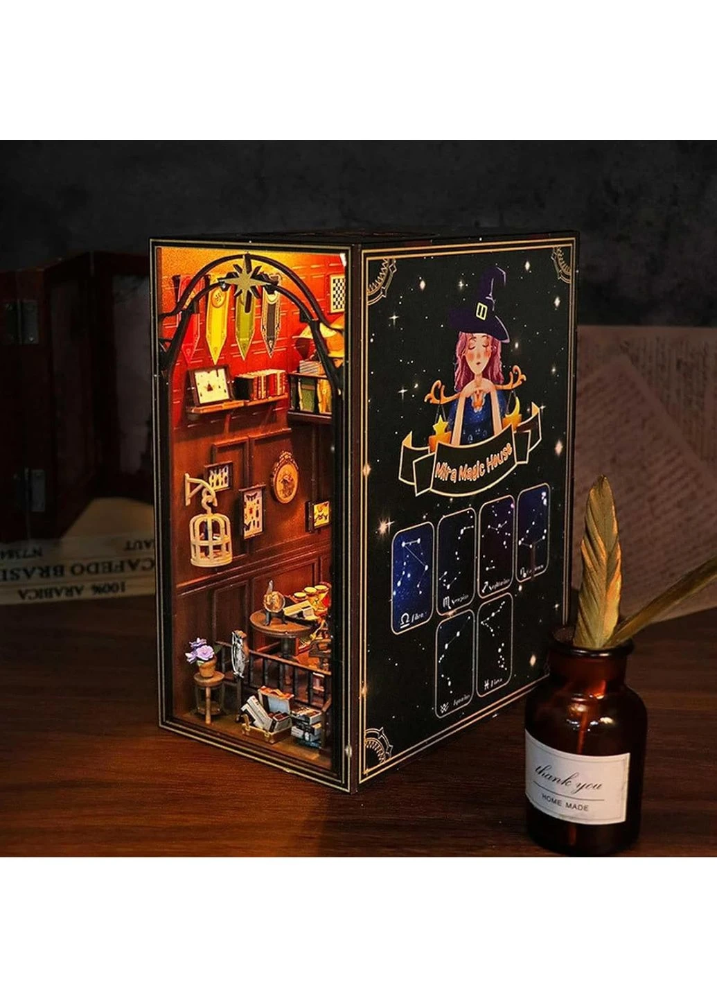 Бук Нук Волшебный дом Миры Book Nook Mira Magic House DIY Интерьерный конструктор M2311 No Brand (362453267)