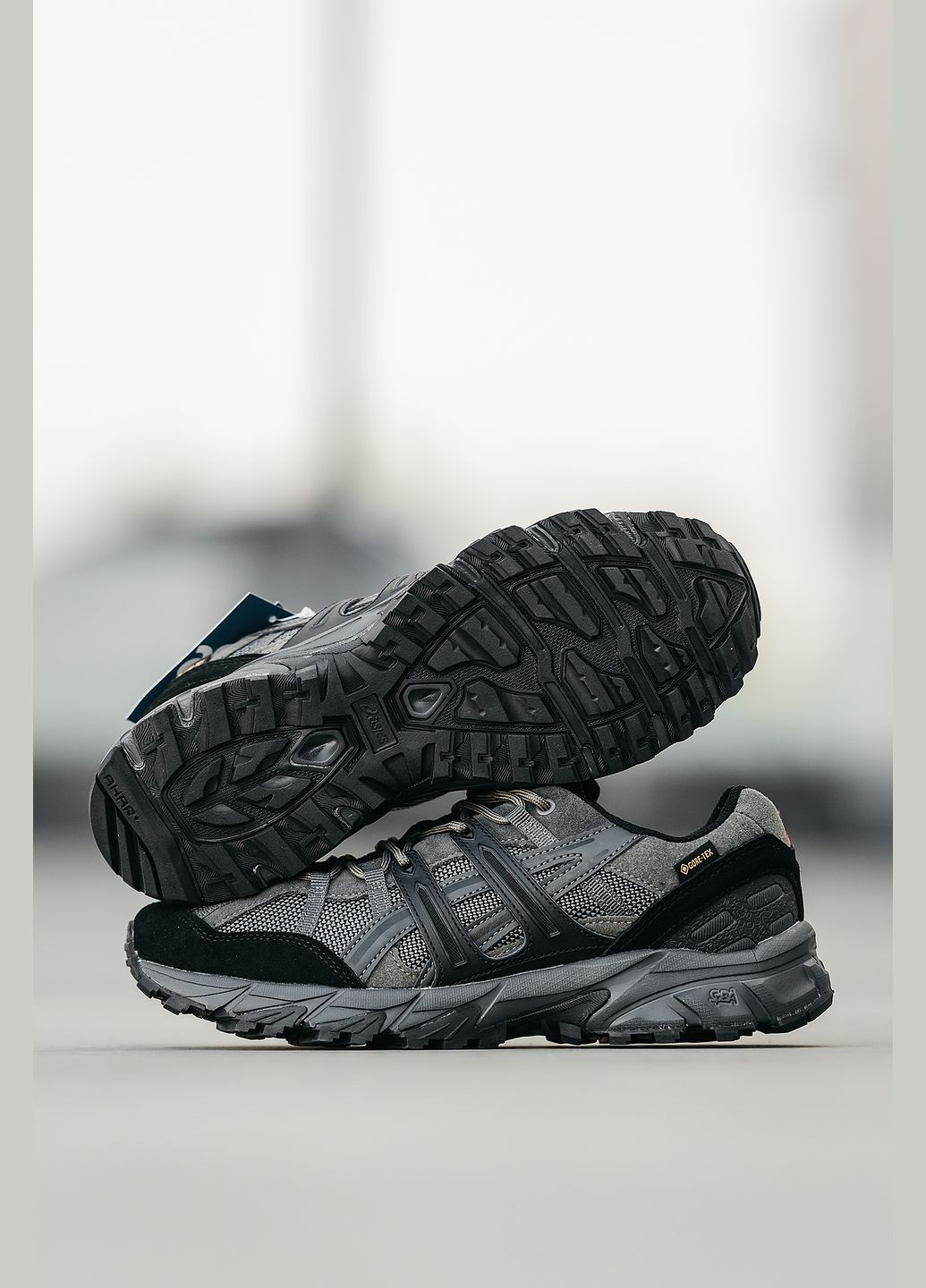 Темно-серые демисезонные кроссовки мужские No Brand