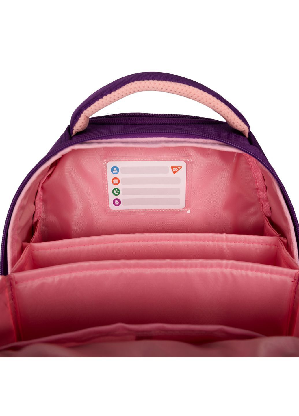 Рюкзак каркасний H-100 Happy Kitty 35х28х15 см Фіолетово-рожевий (559839) Yes (365290788)