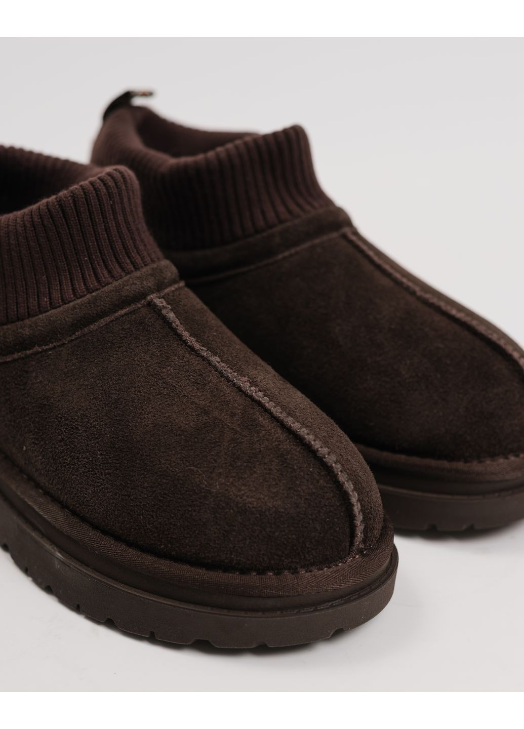 Угги короткие с носком замша шерсть Lola Andy (362027810)