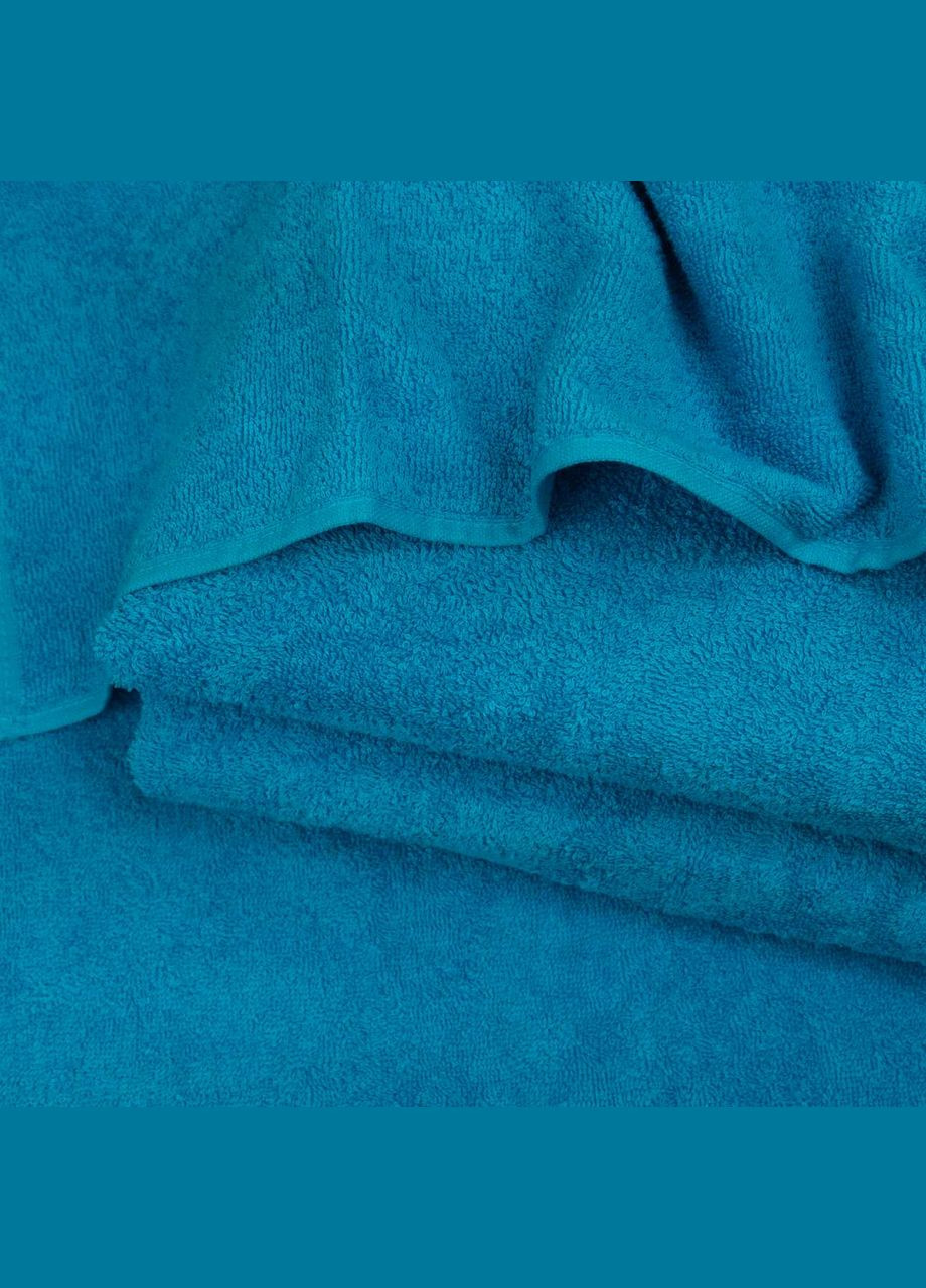 GM Textile махровое полотенце 50х90см 400г/м2 (лазурносерый) бирюзовый производство -