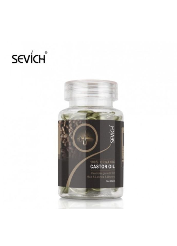 Капсулы от выпадения волос с касторовым маслом Hair Castrool Oil, 30 капсул Sevich (277813689)