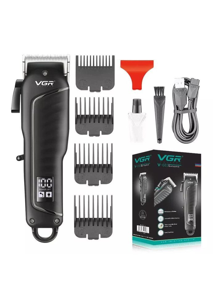 Профессиональная машинка для стрижки волос V-683 Черный VGR (360455567)