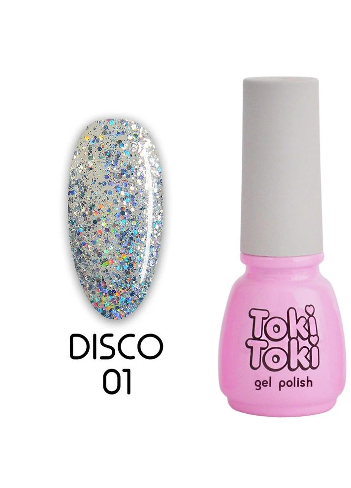 Гель-лак Disco №001, 5 мл Toki Toki (390034259)