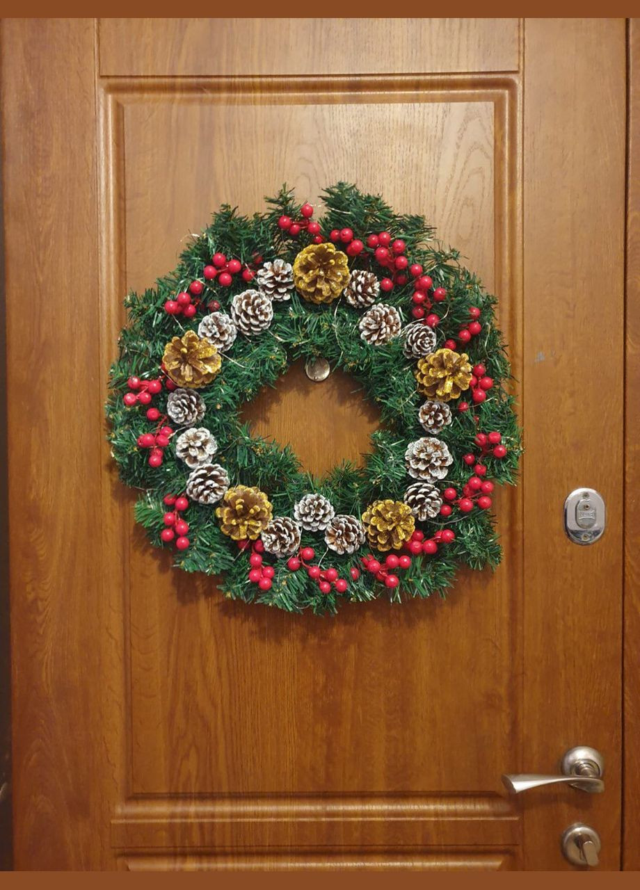 Венчик новогодний декоративный на двери No Brand (314762052)