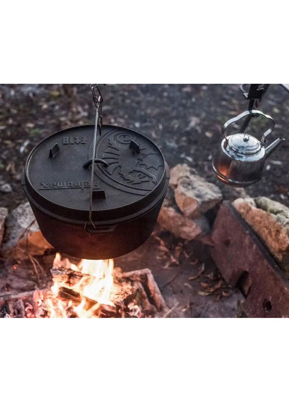 Котел Petromax Dutch Oven плоское дно 16,1 л No Brand (372445319)