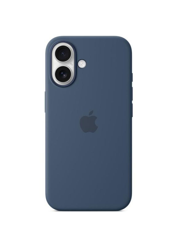 Чохол Silicone case (AAA) з Magsafe та анімацією для Apple iPhone 16 (6.1") Сіро синій Epik (372499794)
