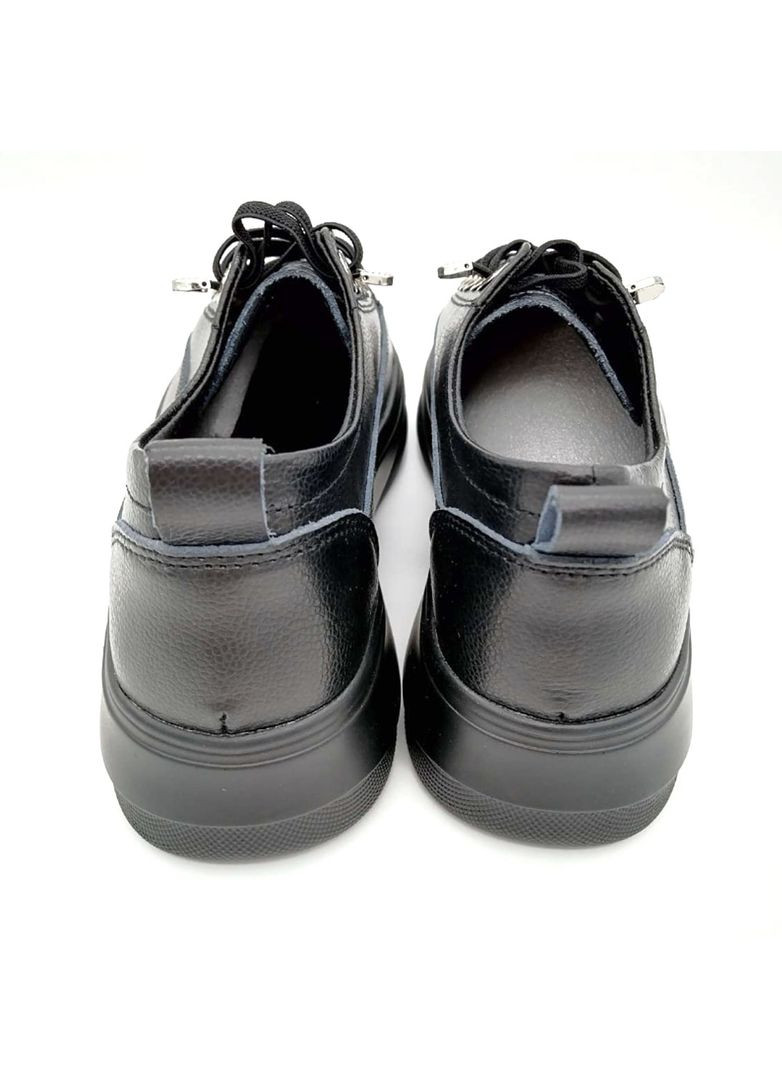 Черные женские кожаные черные кеды. Fashion