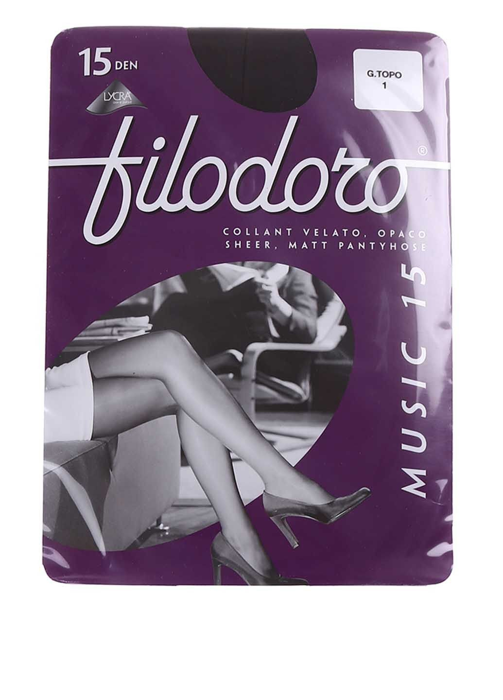 Колготы MUSIK15 Темно-серый Filodoro (323157914)